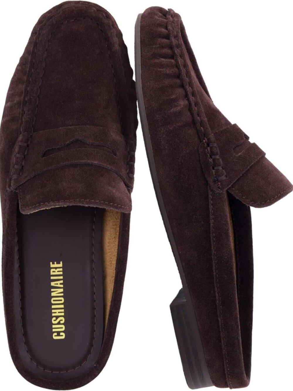 Genuine Leather Suede Loafer Mules for Women | Cushioned Comfort & Stylish